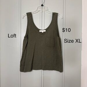 LOFT Women's Khaki Tank Top